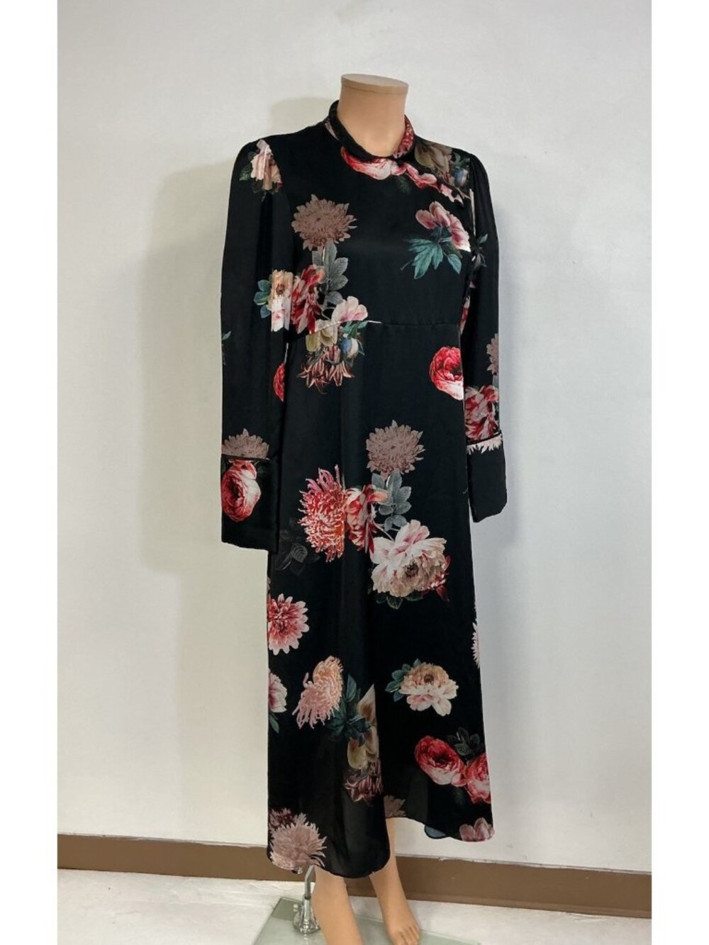 Zara Floral Maxi Dress Womens Large